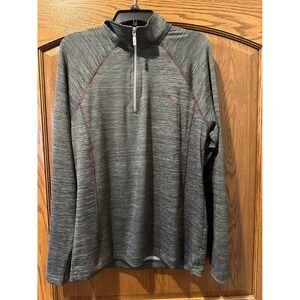 Tommy Bahama‎ Mens Gray Quarter Zip Long Sleeve Pullover Athletic Top M/M